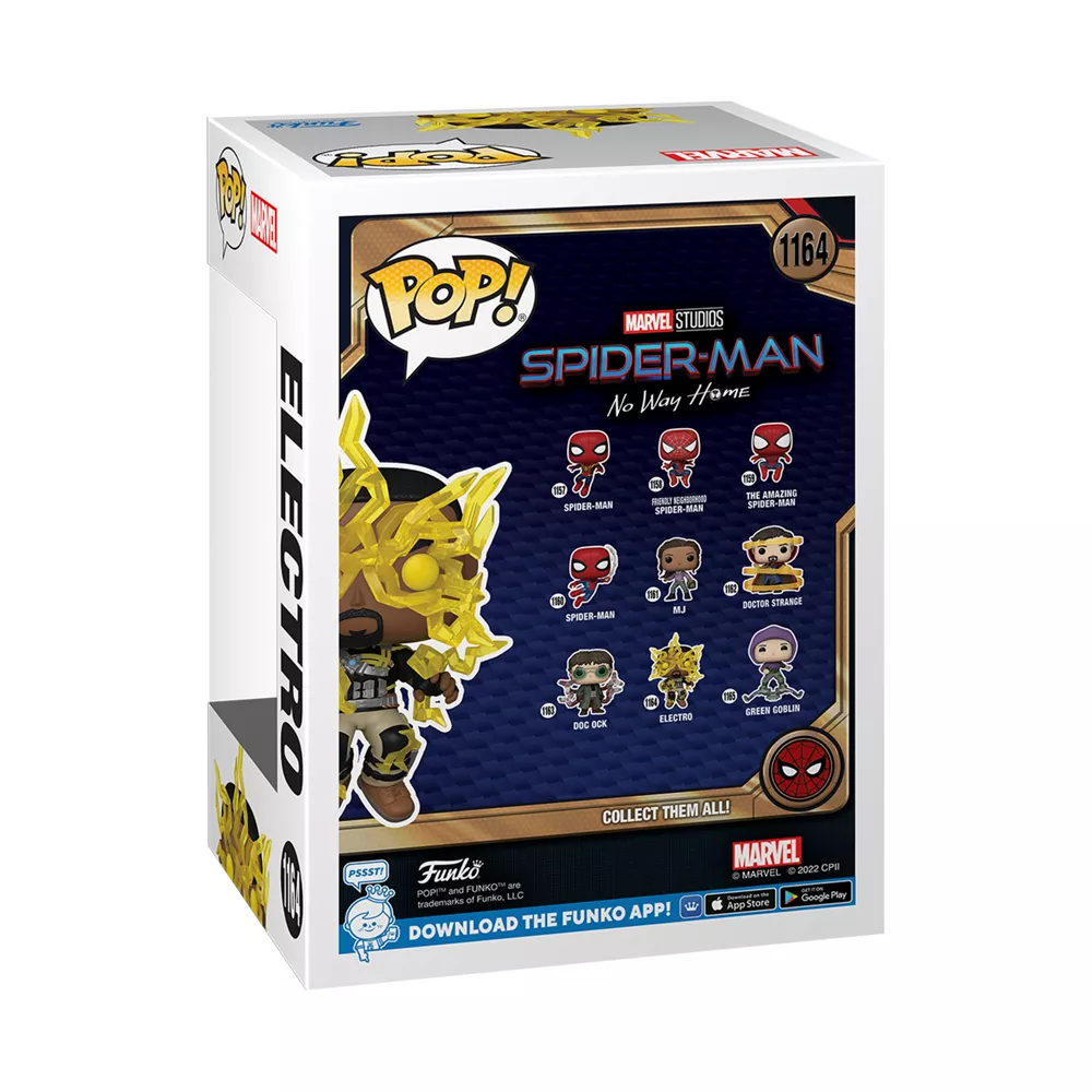 Funko Figurine Electro Pop! En Vinyle, Spider-Man: No Way Home 5 Funko Figurine Electro Pop! En Vinyle, Spider-Man: No Way Home – Image 3