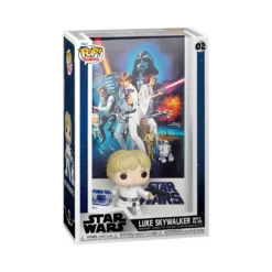 Funko Figurines Luke Skywalker Et R2-D2 Pop! En Vinyle Avec L'affiche Du Film, Star Wars : Un Nouvel Espoir