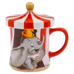Disney Store Mug Avec Couvercle Dumbo Et Timothée, Dumbo