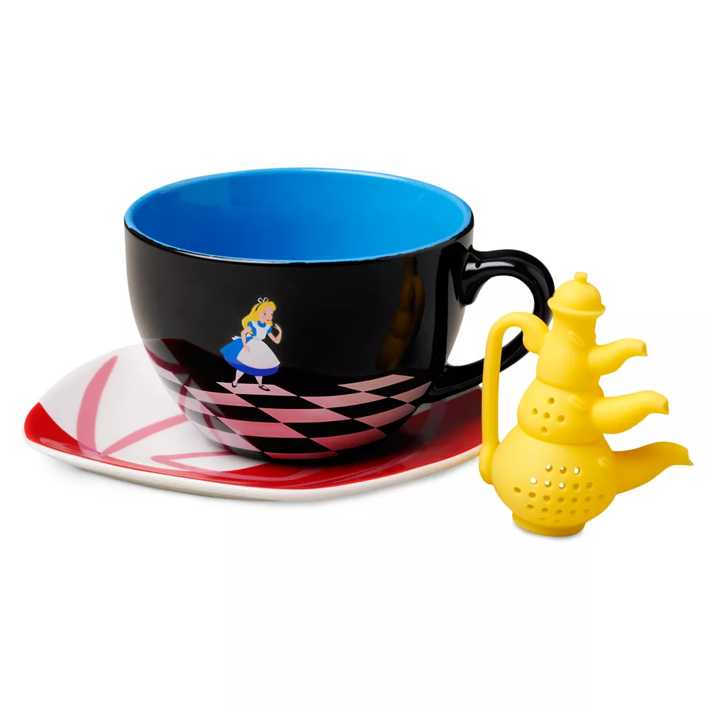 Disney Store Coffret Tasse, Soucoupe Et Infuseur Alice Au Pays Des Merveilles 3 Disney Store Coffret Tasse, Soucoupe Et Infuseur Alice Au Pays Des Merveilles
