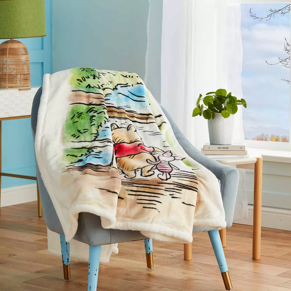 Disney Store Plaid Polaire Winnie L'Ourson Et Ses Amis 4 Disney Store Plaid Polaire Winnie L'Ourson Et Ses Amis – Image 2