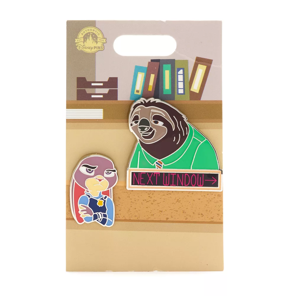 Disney Store Ensemble De Pin's Judy Hopps Et Flash Slothmore, Zootopie 4 Disney Store Ensemble De Pin's Judy Hopps Et Flash Slothmore, Zootopie – Image 2