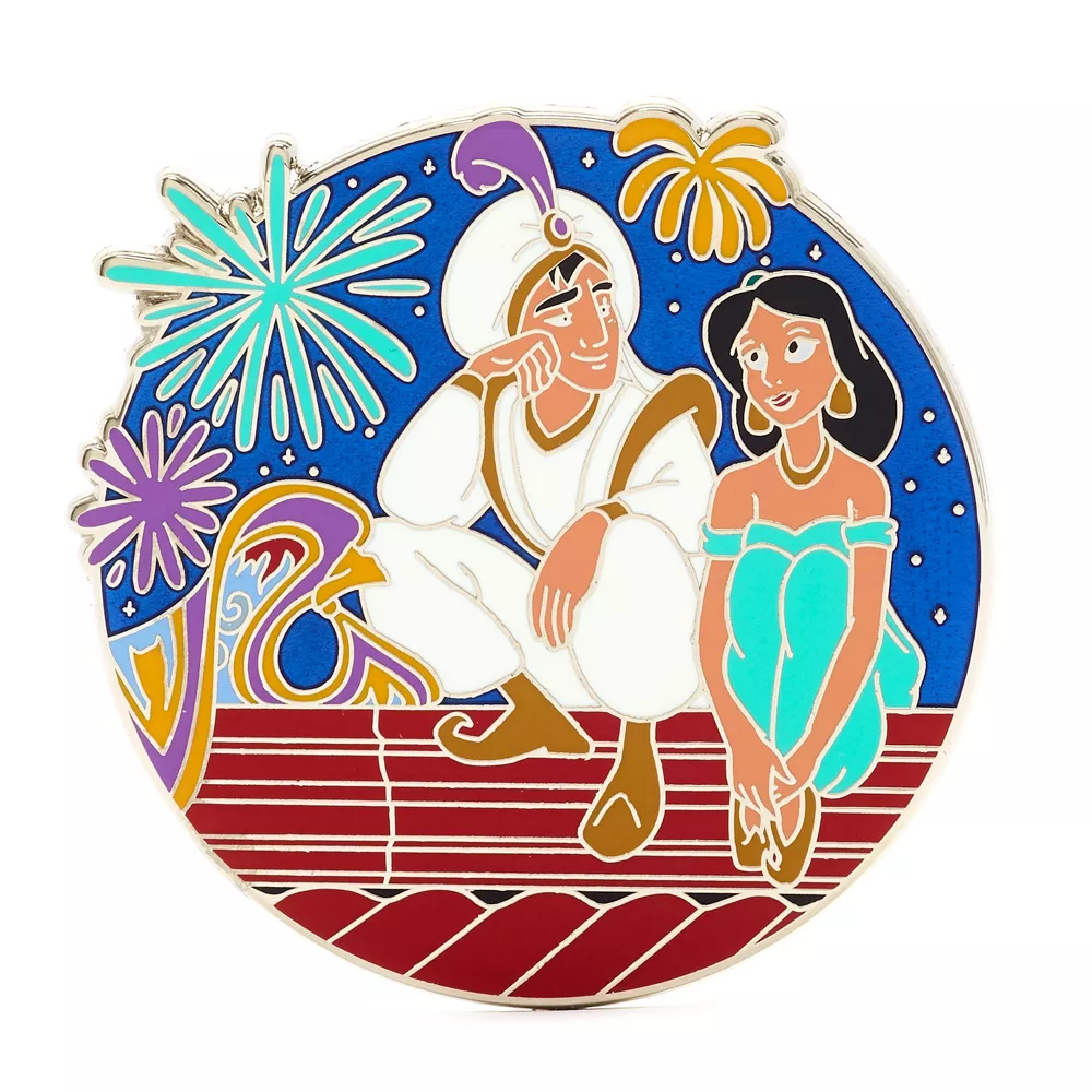 Disney Store Pin's Aladdin Et Princesse Jasmine En édition Limitée, Aladdin 3 Disney Store Pin's Aladdin Et Princesse Jasmine En édition Limitée, Aladdin