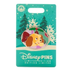 Disney Store Pin's Lady En édition Limitée Pour Les Fêtes, La Belle Et Le Clochard -Disney 466043339468 1